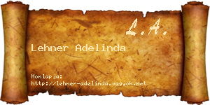 Lehner Adelinda névjegykártya